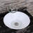 Elegance Plexi Home 16.7'' Ceramic Circular Bathroom Sink with Overflow