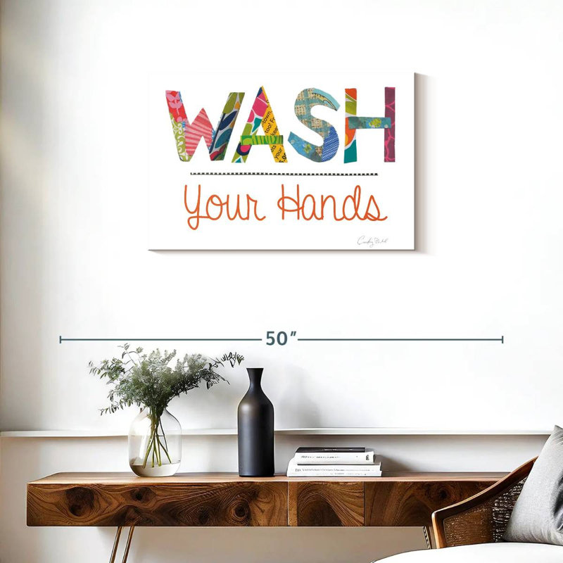 Tergel Wash Your Hands Rule, 20" H x 30" W