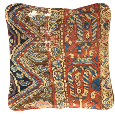 Pasargad Vintage Hand Knotted Farahan Rug Pillow 20"