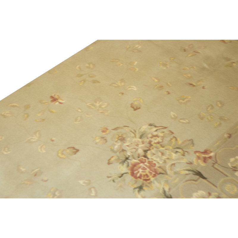 Handmade Silk and Wool Area Rug