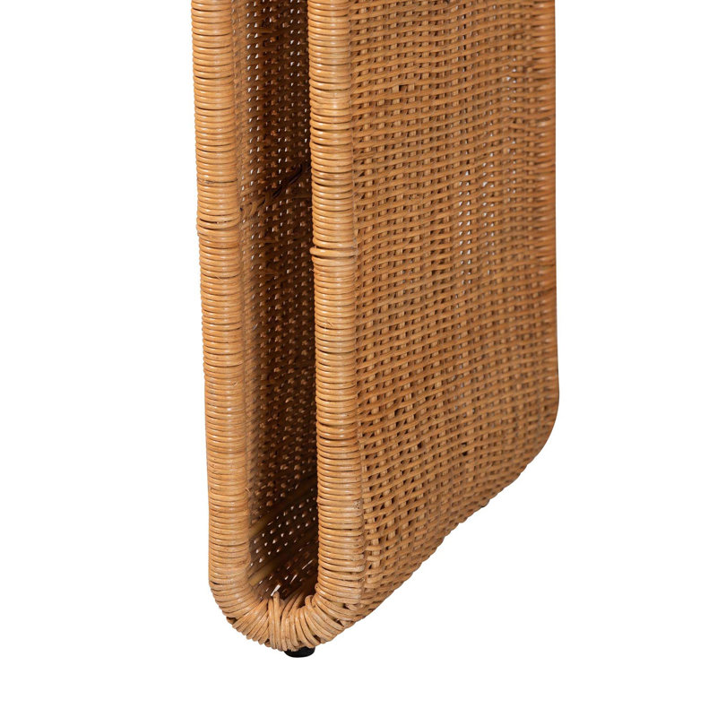 Handcrafted Bohemian Rattan Console Table