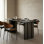 Modern Black Rectangular Dining Table