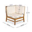Chaise de coin de patio, crème-174216868