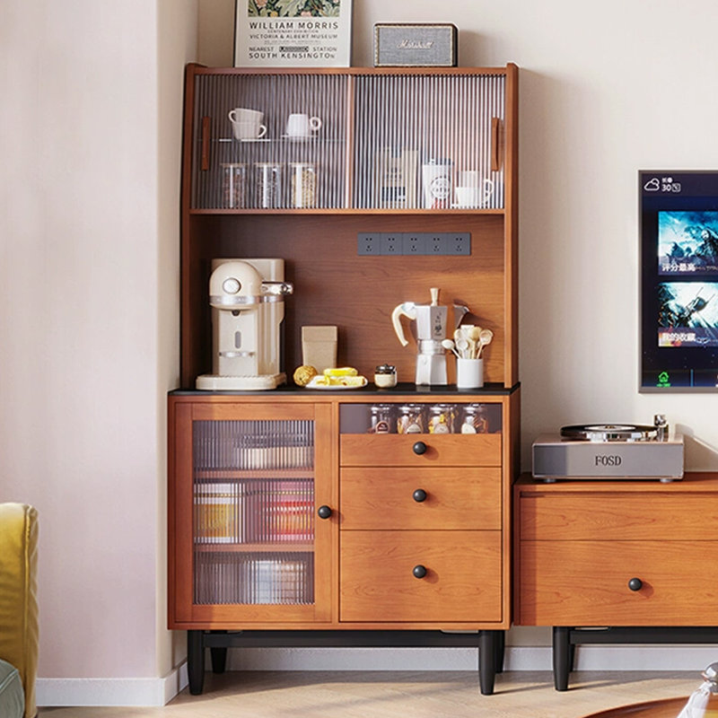 Buffet de cuisine scandinave en bois massif