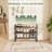 3-Tier Stylish Shoe Rack with Square Frame