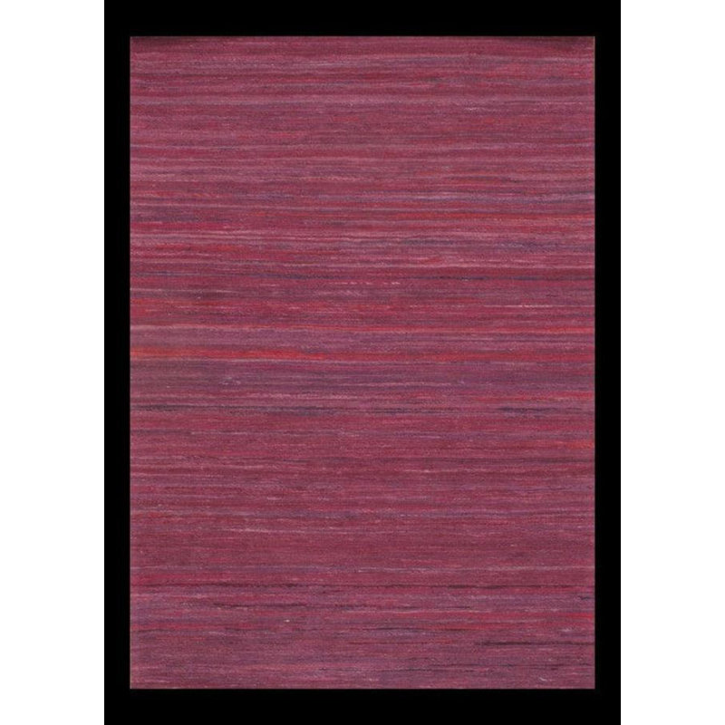 Isabelline Purple Red Sari-Silk Modern Flat Weave Rug (4 Sizes Available)