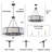 6-Light Fabric Drum Chandelier