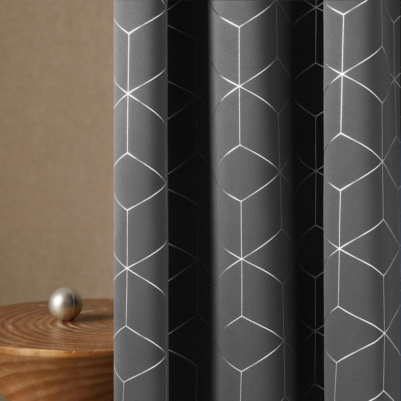 Bost Room Darkening Thermal Curtains, Light Grey, Width 168 x Drop 229 cm