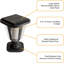 Pilier solaire en métal noir Darby Home Co