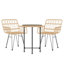 Emberlynn 2 - Person Patio Dining Set with Round Table-1432596008-1432596015