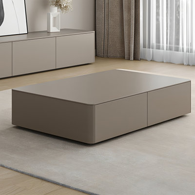 Eco-Friendly Solid Wood Multi-Layer Coffee Table