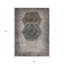 Tapis intérieur / extérieur lavable géométrique 3 pi x 5 pi chocolat et taupe