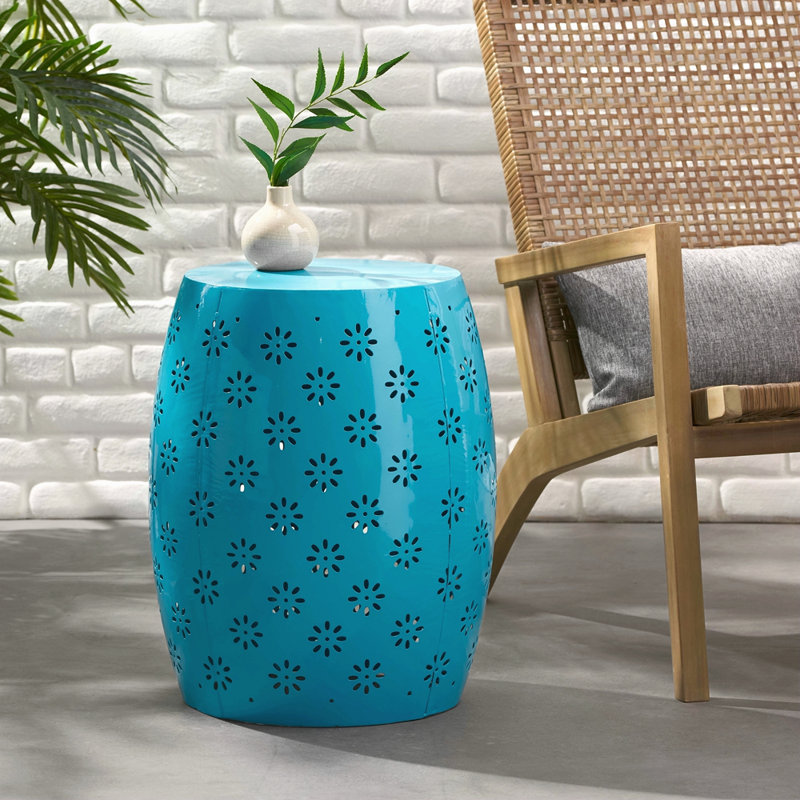 TABLE D'APPOINT 15 po SOLEIL - BLEU