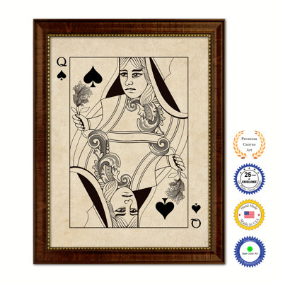 " Queen Spades Poker Decks Of Vintage Cards "