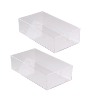 Porte-serviettes de table d'invités en acrylique transparent Rebrilliant