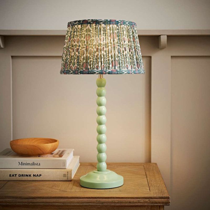 Sanon Wood Table Lamp, Green