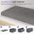 Set Of 2 Narrow Foldable Storage Ottomans, Linen Upholstered Storage Bench Footrest Stool, Collapsible Ottoman Box For Small Spaces, Bedroom, Living Room, Entryway-436064877