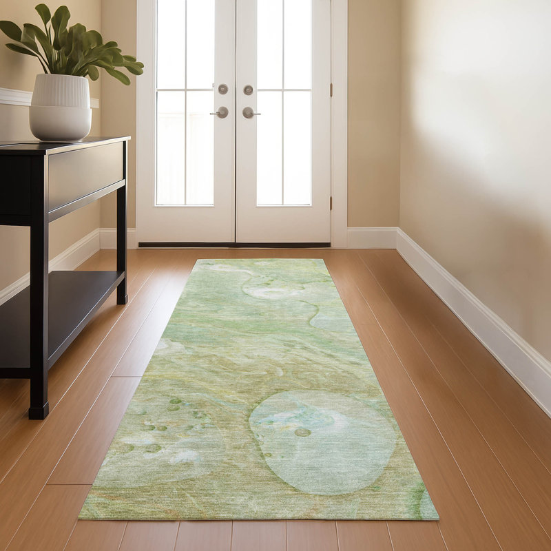 Premium Machine Washable Mayfield AMF1941 Abstract Rug, Runner 2'3" x 7'6"