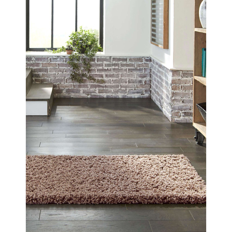 Tapis brun sablonneux Rodolphe, Tapis de couloir 2 pi 7 po x 13 pi 1 po