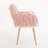 Lamprini Faux Fur Upholstered Make up chair with Metal Legs-1694260288