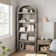 Bookcase Arched Bookshelf 71.65In Tall Bookcase Farmhouse Display Storage Rack