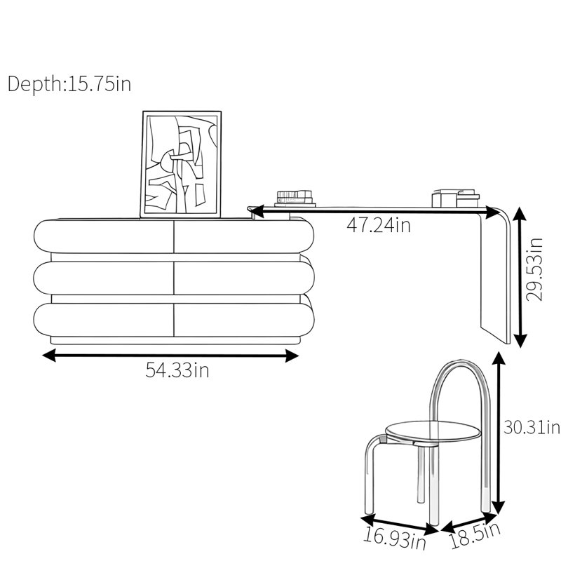 Commode rétractable Minimalist