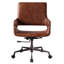 Chaise de bureau, cuir fleur rétro