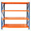 Étagère robuste de 4400 lb - réglable pour le garage, l'atelier, le commerce, la salle de sport à domicile, 4 niveaux de tablettes, l'entrepôt, l'utilisation commerciale