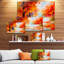 «Orange Forest in Autumn», reproduction d'art sur toile-16487866