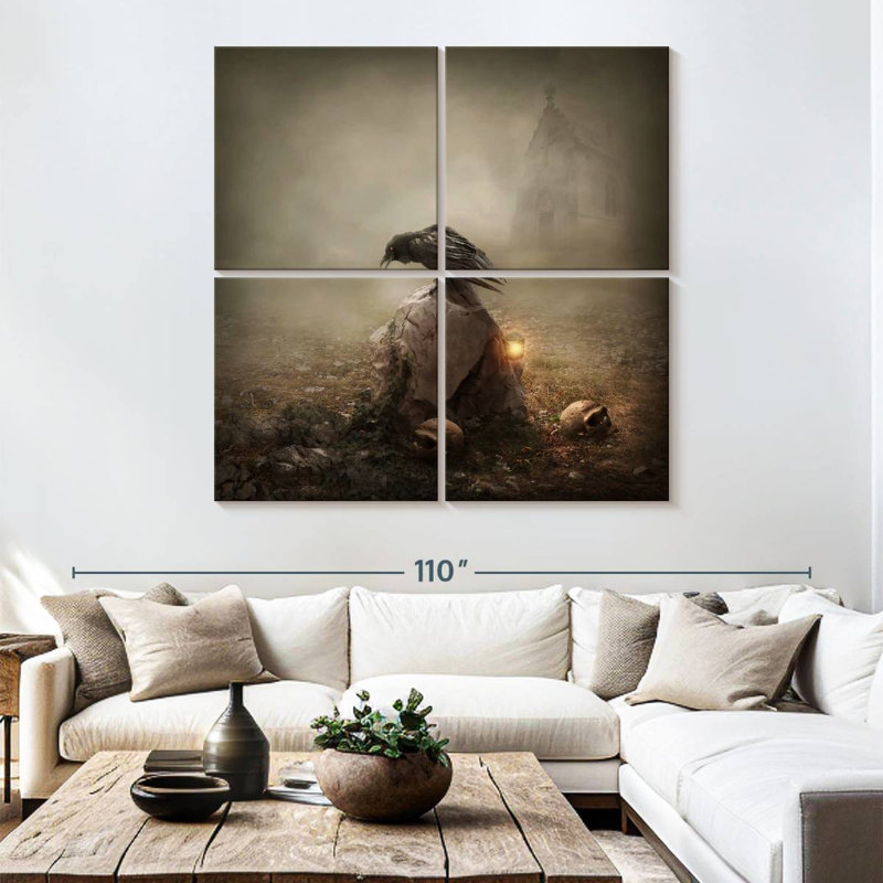 Hitzel Crow, 74" H x 74" W