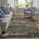 Tapis gris touffeté à la main