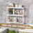 3-Tier Bamboo Wall Mount Storage Shelf - Adjustable Bathroom Over Toilet Shelf, Multifunctional Space-Saving Organizer For Living Room, Kitchen, Bedroom