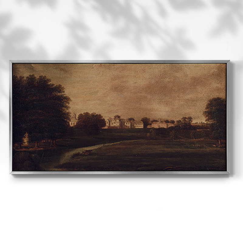 Série paysage - CDXLVI - Toile tendue avec châssis, prête à accrocher, Argent argent, H 21 po x l 41 po