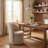 Upholstered Swivel Dining Chair, Boucle Fabric Barrel Kitchen Chair, Wingback Side Chair, Vanity Chair-513384089