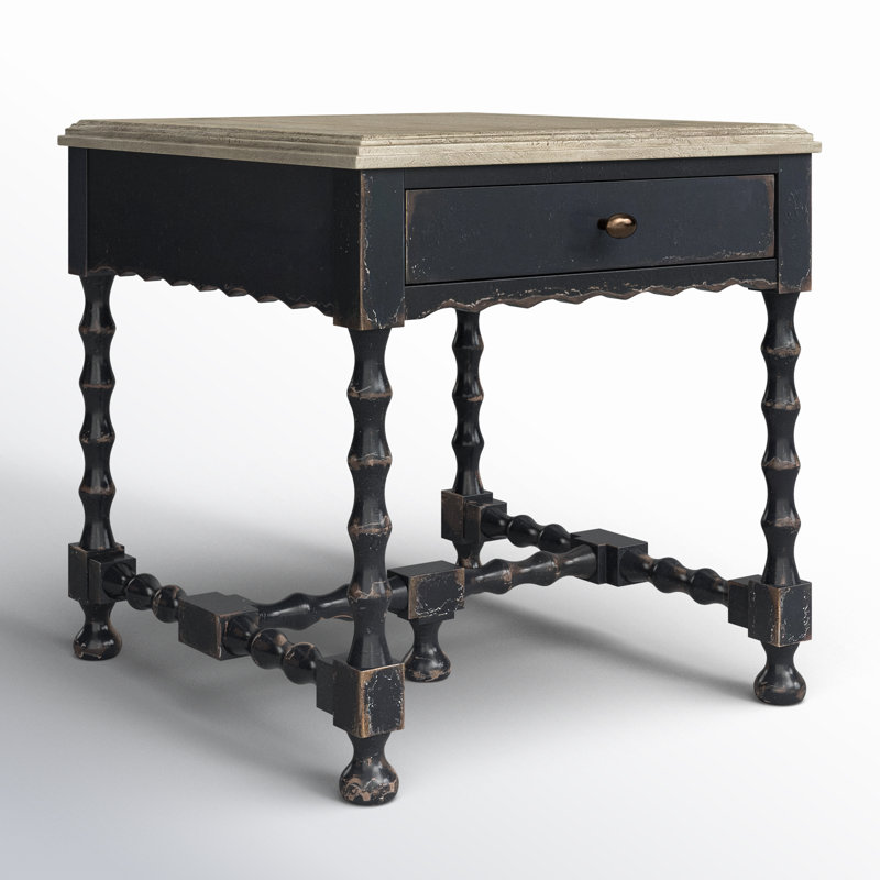 CiaoBella Solid Wood End Table