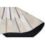 Tapis blanc ivoire en cuir de vache rond One-of-a-Kind-92499876