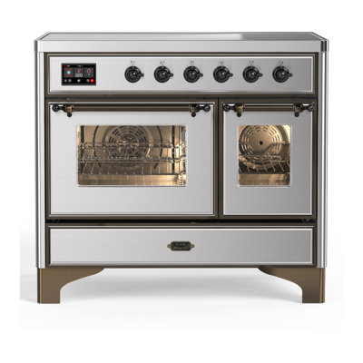 Majestic III Series 40 Inch Induction Range with 6 Induction Elements in Stainless Steel (Burnished Trim)