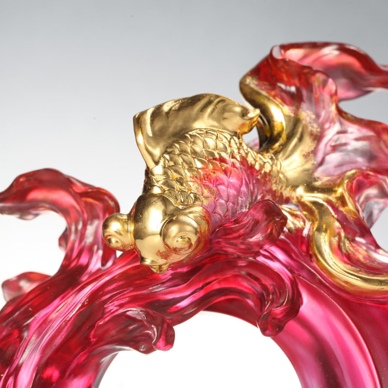 LIULI Crystal, Goldfish Sculpture | In Fulfillment