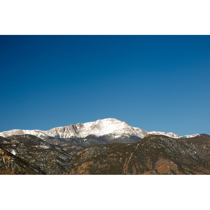 View Of Snowcapped Pikes Peak - Wrapped Canvas Print, 30cm H x 46cm W