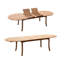 7 Pcs Grade-A Teak Wood Dining Set: 118" Double Extension Oval Table And 6 Goa Stackng Arm Chairs #11GO2606-288252473