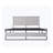 King 39.89'' Steel Bed Frame