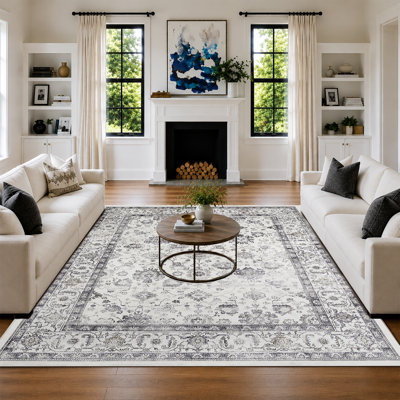 Arvada Rectangle Oriental Shaggy Area Rug
