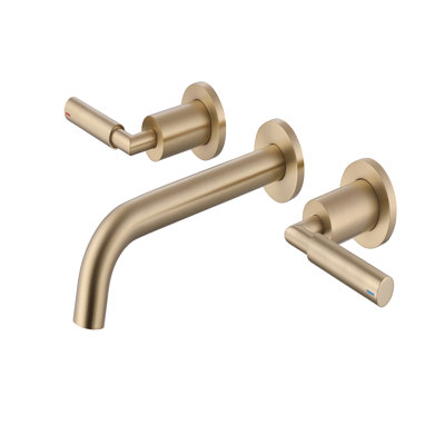 Widespread 2-Handle Bathroom Faucet With Drain Assembly