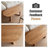 Burlywood Solid Wood Oval Coffee Table Sets