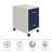 Ervehe 18'' Deep Mobile File Cabinet with Accessory Drawer-1260480337