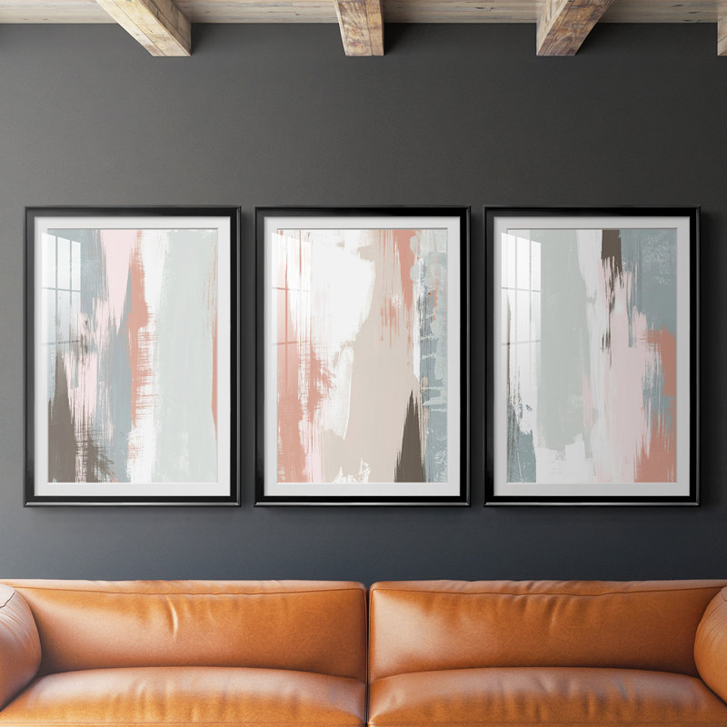 «Sandstone Peel I», reproduction encadrée de qualité supérieure - prête à être accrochée, H 42,5 po x l 91,5 po x P 2,5 po