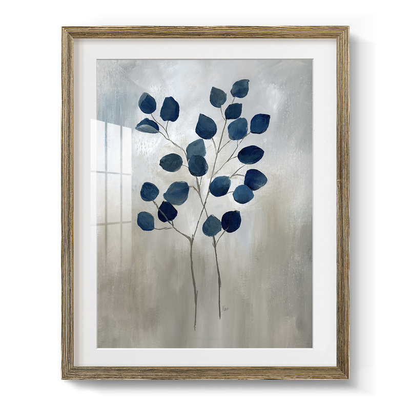 Green Shadows I, reproduction encadrée, Blanc, Papier avec cadre noyer