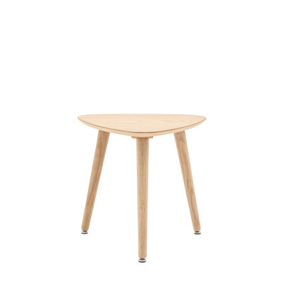 Hatfield Oak Side Table Smoked 430x430x450mm