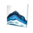 Blue Geode Profile Canvas | Contemporary Bedroom Wall Art