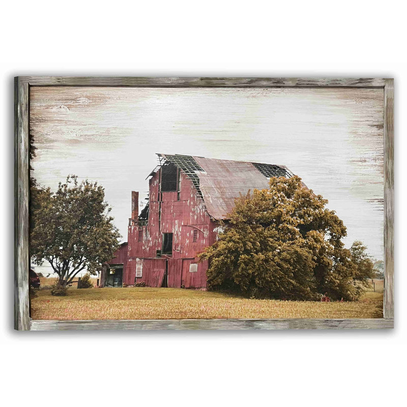 " Farm Old Barn ", 16" H x 24" W x 1.5" D